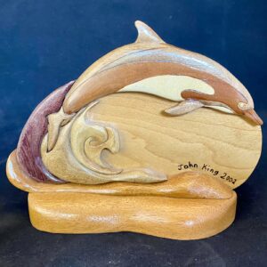 Jumping Dolphin (Intarsia)